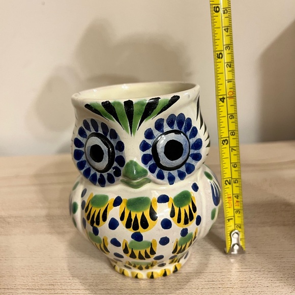 Anthropology Gorky Gonzalez folk art owl mug hand painted Mexico - Picture 7 of 7